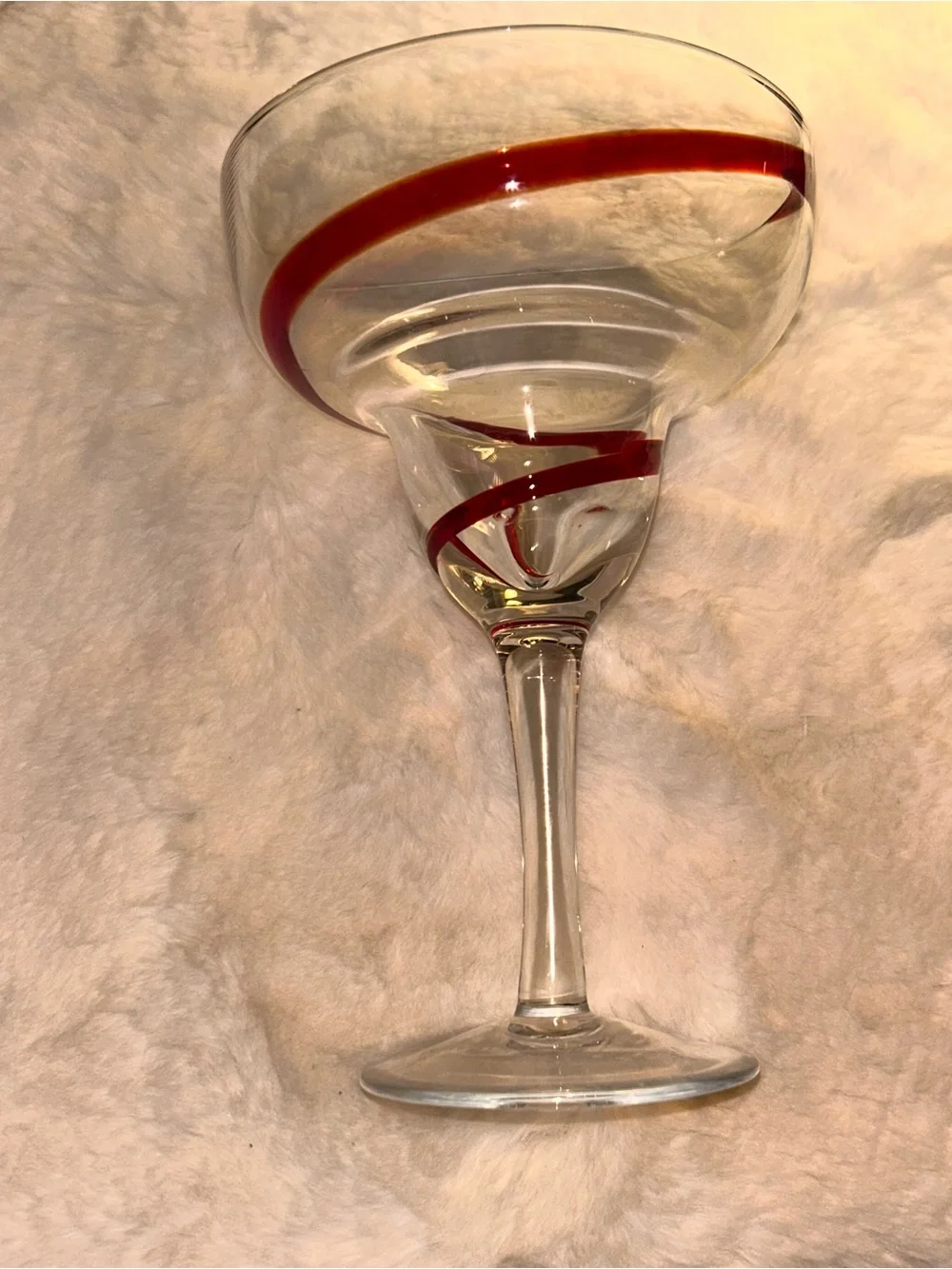 50%off w❤️ I Pier 1 Swirline Red Martini Glasses